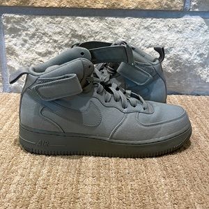 Size 8 - Nike Air Force 1 Mid '07 Canvas Dark Stucco 2018